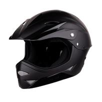 Vaikiškas šalmas FORCE DOWNHILL Junior // dydis S-M (54-58 cm) (juoda)
