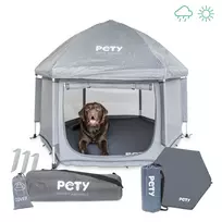 PETY didelė šunų maniežas su kilimėliu ir uždangalu | 12715 | 0712221431470