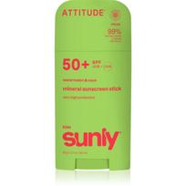Attitude Sunly Kids Watermelon & Coco mineralinis apsauginis veido ir kūno kremas pieštukinė priemonė SPF 50+ 60 g