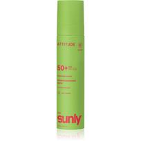 Attitude Sunly Kids Watermelon & Coco mineralinis deginimosi purškiklis SPF 50+ vaikams 75 ml