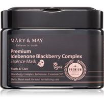 Mary&May Premium Idebenone Blackberry Complex Essence Mask drėkinamoji tekstilinė veido kaukė standinamojo poveikio didelė pakuotė 20 vnt.