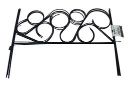 Dekoratyvinė metalinė tvorelė ASEJA, spl. juoda, 500x360 mm, 4 vnt., 200001