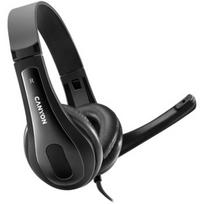 CANYON PC headset CHSU-1 PC Mic USB 2m Black