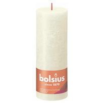 Žvakė, cilindrinė Bolsius Rustic Soft Pearl, 85 h, Balta sp.