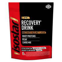 ISOSTAR Long Energy Recovery Macchiato Hazelnut, lazdynų riešutų macchiato skonio milteliai, 450 g