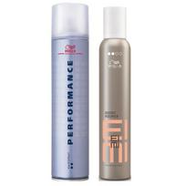 Wella Performance Ultra Hold Hair Spray (2 Dot) 500Ml + Wella Eimi Nutricurls Boost Bounce 300Ml