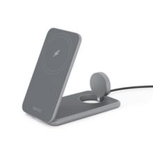 Belaidis įkroviklis Epico Wireless Magsafe 22 W, pilka