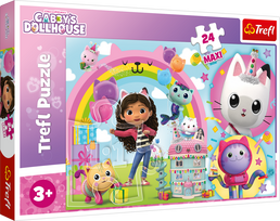 GABBY´S DOLLHOUSE TREFL  Maxi dėlionė „Ratai“, 24 det.