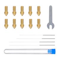 ELEGOO Neptune 4 / 4 Pro Brass Nozzle Set (0.2 mm x2, 0.4 mm x4, 0.6 mm x2, 0.8 mm x2) | 50.204.0060 | 6976021764075