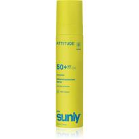 Attitude Sunly Kids Mineral Sunscreen Spray SPF 50+ mineralinis deginimosi purškiklis be kvapiųjų medžiagų SPF 50+ 75 ml