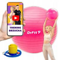 DrFit gimnastikos kamuolys 45 cm rožinis su pompa