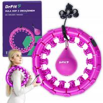 DrFit masažinis hula hop lankas, 120 cm, violetinis