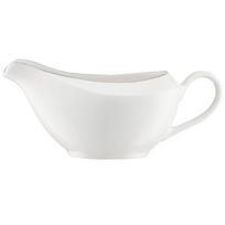 Padažinė Ambition Aura Silver, 400 ml, 19.5 cm x 9 cm x 8 cm, balta sp./sidabro sp., porcelianas