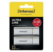 USB atmintinė Intenso Ultra Line, sidabro sp., 32GB
