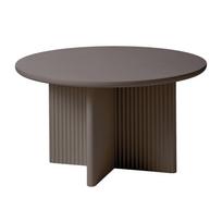 Taupe spalvos apvalios formos kavos staliukas ø 80 cm Palma – Unique Furniture