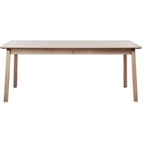 Prailginamas valgomojo stalas su papildomu stalviršiu iš ąžuolo 95x190 cm Bari – Unique Furniture