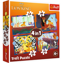 TREFL  DISNEY 4 dėlionių rinkinys „Liūtas karalius“