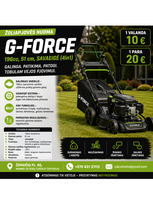 Žoliapjovė G-Force 196cc, 51 cm, savaeigė (4in1)