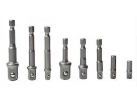 Adapterių rinkinys galvutėms 8 vnt. 1/4", 3/8" , 1/2''