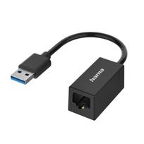 Adapteris Hama USB 2.0 to Ethernet Adapter 10/100Mbps Fast Network Connection RJ-45, USB 2.0, 1 m, juoda sp.