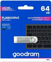 USB atmintinė Goodram Uno3, sidabro sp., 64GB