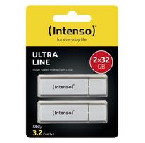 USB atmintinė Intenso Ultra Line, sidabro sp., 32GB