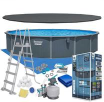 Bestway „Hydrium“ 732 x 132 cm plieninės sienelės baseino komplektas (2026 m. modelis)