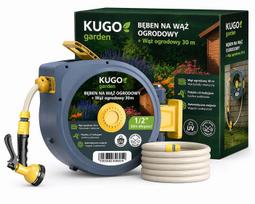 Automatinė sodo žarnos ritė 30m + 2m 1/2" su purkštuvu 8F
