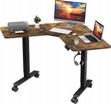 Kampinis stalas Triadyn WorkBase 1206L su elektriniu reguliavimu 120x120cm