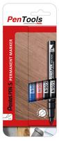 Permanentinis žymeklis Pentel Pen N50S, 1mm , 4 pcs, įvairių spalvų