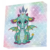 Deimantinė mozaika ARIEL THE BABY DRAGON 22x22