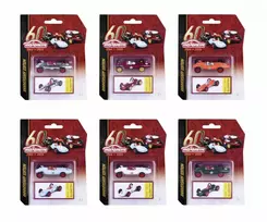 Vehicle Majorette 60-lecie Historical, 6 types mix