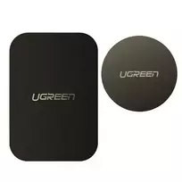 Ugreen metalinės plokštelės magnetiniams telefonų laikikliams 2vnt. LP123 (juodos spalvos)