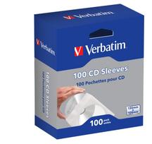 Verbatim CD PAPER SLEEVES 100 PACK CD Sleeves (Paper) 100pk, 100