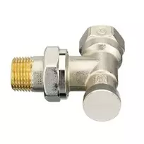RLV-S 15 ANGLE RETURN SHUT-OFF VALVE FOR SIDE- AND BOTTOM-SUPPLIED RADIATORS