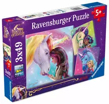 Puzzle 3x49 pieces Unicorn Academy