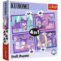 Puzzle 4w1 Dzień Kuromi Hello Kitty