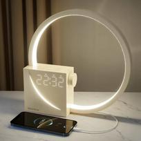 LED Naktinis Šviestuvas su Žadintuvu, Gamtos Garsais ir USB
