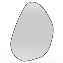 Veidrodis Mota, juodame rėmelyje, metalinis, 70 × 90 cm