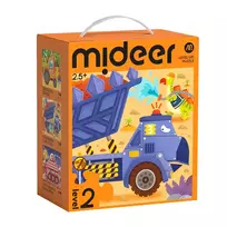Mideer level up dėlionių rinkinys  - 2 lygis dinozaurų projektas