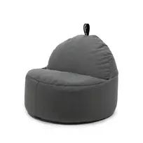 Sėdmaišis SoSoft Round XL Teddy, pilkas