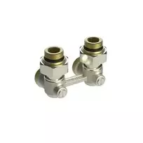 RLV-KS 15 ANGLE SHUT-OFF VALVE FOR RADIATORS WITH CONTROL VALVE NICKEL-PLATED BRASS