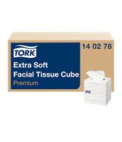 Veido servetėlės TORK Premium F1 20.8 x 20cm, baltos, 2-ply, 100vnt. pakuotėje., 140278