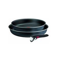 Tefal 2 vnt. aliuminio keptuvių rinkinys 24 ir 28 cm + 1 juoda rankena - L7239103