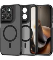 Matinis juodas dėklas Motorola Moto G67 / G77 telefonui "Tech-Protect Magmat Magsafe"