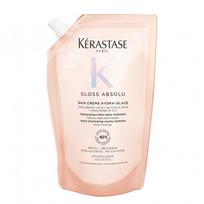 Kérastase Gloss Absolu Bain Creme Hydra-Glaze Shampoo Drėkinamasis ir žvilgesio suteikiantis kreminis šampūnas, 500ml Refill