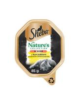 SHEBA Nature’s Collection dėžutės 44 x 85 g, visavertis šlapias pašaras suaugusioms katėms – gabalėliai su vištiena padaže, 22+22 GRATIS.