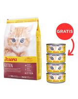 JOSERA Kitten 10 kg sausa maistas kačiukams ir nėščioms arba žindančioms katėms + 4 konservai DOVANŲ