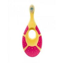 Jordan Ypač minkštas vaikiškas dantų šepetėlis 0-2 metų kūdikiams Step 0-2 years Baby Toothbrush Extra Soft Yellow