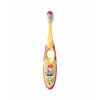Jordan Minkštas vaikiškas dantų šepetėlis 3-5 metų vaikams Step 3-5 years Kids Toothbrush Soft Yellow